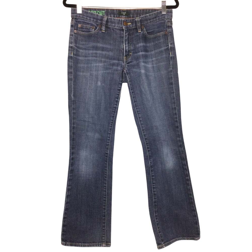 J. Crew Factory Stretch Y2K Americana  Medium Wash Western Bootcut Jeans 28R